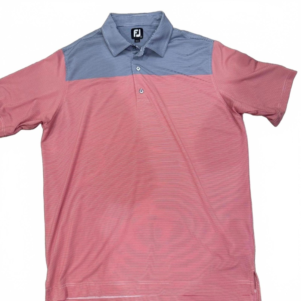 FootJoy‎ FJ XL Red Blue Golf Polo Country Club Core